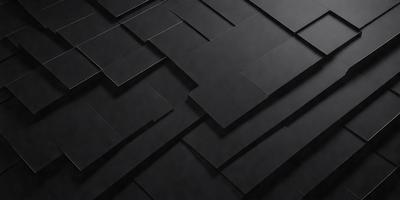 The primary subject of the image is a black and white patterned floor. The setting is a black background, which creates a striking contrast with the patterned floor. The visual style is a combination of a photo and a digital art, as the floor appears to be a photograph of a patterned floor, but the overall atmosphere is black and white.
