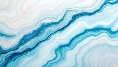 The primary subject of the image is a blue and white marbled pattern, which is the main focus of the image. The setting is a white and blue marbled surface, which serves as the backdrop for the pattern. The visual style of the image is a digital art or illustration, as it is a detailed and intricate design. The dominant colors in the image are blue and white, creating a calm and soothing atmosphere.
