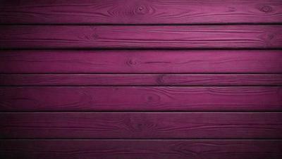 The primary subject of the image is a wooden wall with a purple color. The setting is a room with a wooden surface, and the visual style is a close-up of the wooden wall. The dominant colors are purple and brown, creating a calm and soothing atmosphere.