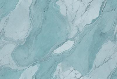 The primary subject of the image is a marble-like surface with a blue and white color scheme. The setting is a bathroom, as indicated by the presence of a sink. The visual style is a close-up of the marble, showcasing its intricate patterns and textures. The colors and mood of the image are serene and elegant, with the blue and white hues creating a calming atmosphere.