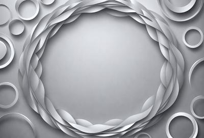 The primary subject of the image is a circle made of white paper. The circle is the main object, and it is the focal point of the image. The setting is a white background, which provides a clean and minimalist appearance. The visual style is a combination of digital art and illustration, as the circle is created using paper and then digitally manipulated. The colors are predominantly white, giving the image a clean and simple appearance. The mood of the image is calm and uncluttered, with the white circle