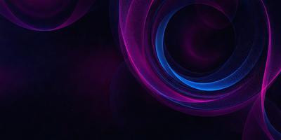 The primary subject of the image is a purple and blue spiral pattern. The setting is a dark, starry sky, which serves as the backdrop for the spiral pattern. The visual style is a digital art or illustration, as the spiral pattern is created using a computer or digital medium. The dominant colors in the image are purple and blue, giving the scene a calm and serene atmosphere.