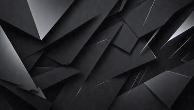 The primary subject of the image is a black and white geometric pattern. The setting is a black background, which contrasts with the pattern. The visual style is a combination of digital art and illustration, creating a unique and intricate design. The dominant colors are black and white, giving the image a classic and timeless appearance.