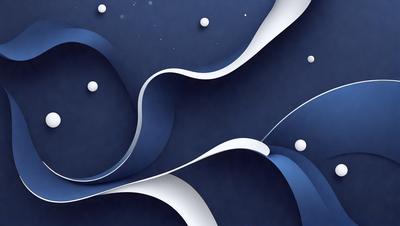 The primary subject of the image is a blue and white swirl pattern. The setting is a dark blue background, which contrasts with the swirl pattern. The visual style is a digital art or illustration, creating a unique and eye-catching design. The colors and mood of the image are predominantly dark and moody, with the blue swirl pattern standing out against the dark blue background.