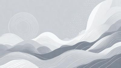 The primary subject of the image is a large body of water, possibly an ocean or a sea. The setting is a cloudy sky, which adds a dramatic and moody atmosphere to the scene. The visual style of the image is a combination of digital art and illustration, creating a unique and artistic representation of the water and sky. The dominant colors in the image are shades of gray, which contribute to the overall mood of the scene.