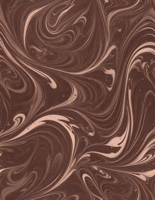 The primary subject of the image is a close-up of a chocolate-colored swirl pattern. The setting is a brown surface, possibly a wall or a piece of chocolate cake. The visual style appears to be a close-up of a swirl pattern, possibly a chocolate cake or a piece of chocolate art. The colors and mood of the image are predominantly brown, giving it a rich and indulgent atmosphere.