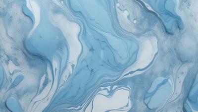 The primary subject of the image is a blue and white swirling pattern, which appears to be a painting or a digital artwork. The setting is a white background, which contrasts with the vibrant colors of the swirling pattern. The visual style is a mix of artistic and digital elements, creating a unique and captivating piece of art. The dominant colors are blue and white, with the blue hues creating a sense of depth and the white background providing a clean and minimalist appearance. Overall, the image