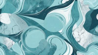 The primary subject of the image is a blue and white marbled pattern, which is the main object, scene, or focus of the image. The setting or background features a blue and white marbled surface, which adds to the overall visual style of the image. The colors and mood of the image are predominantly blue and white, creating a calm and serene atmosphere.