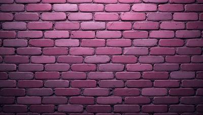 The primary subject of the image is a brick wall. The setting is a brick wall with a pinkish hue, possibly a pink brick wall. The visual style is a close-up of the brick wall, showcasing its texture and details. The colors and mood of the image are predominantly pink, giving it a warm and inviting atmosphere.