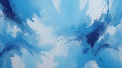 The primary subject of the image is a painting of a blue and white bird. The bird is depicted in a blue and white color scheme, and it appears to be flying through the sky. The setting of the painting is a white background, which provides a clean and minimalist appearance. The visual style of the painting is a combination of digital art and illustration, creating a unique and artistic representation of the bird. The colors and mood of the painting are predominantly blue and white, giving it a calm and serene atmosphere.