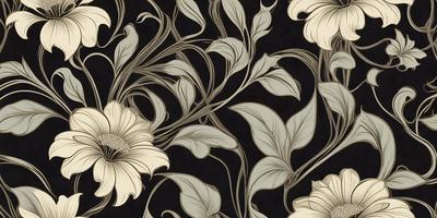 The primary subject of the image is a flower, which is the main object, scene, or focus of the image. The setting is a black background, which provides a contrasting backdrop for the flower. The visual style is a combination of photo and digital art, creating a realistic yet artistic representation of the flower. The dominant colors are white and gold, giving the image a warm and elegant atmosphere.