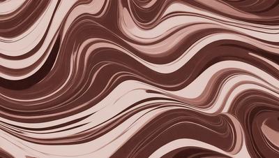 The primary subject of the image is a brown and white patterned wallpaper. The setting is a room with a brown and white striped wallpaper. The visual style is a patterned wallpaper, which gives the room a unique and interesting appearance. The dominant colors are brown and white, creating a warm and inviting atmosphere.