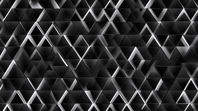 The primary subject of the image is a black and white patterned wall. The setting is a black background, and the visual style is a patterned wallpaper. The dominant colors are black and white, creating a bold and striking appearance.