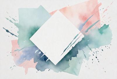 The primary subject of the image is a square, which is placed in the center of the scene. The setting is a colorful background, featuring a mix of green, pink, and blue colors. The visual style appears to be a combination of digital art and illustration, creating a vibrant and artistic atmosphere. The colors and mood of the image are lively and energetic, with the square standing out against the colorful background.