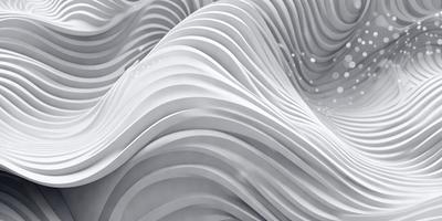The primary subject of the image is a large, white, curved structure that resembles a mountain or a wave. The setting is a white background, which creates a clean and minimalist visual style. The image is a digital art or illustration, showcasing the artist's creativity and skill in designing the unique structure. The colors and mood of the image are predominantly white, giving it a calm and serene atmosphere.
