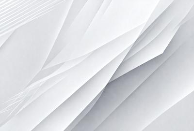 The primary subject of the image is a white paper with a pattern of folded lines. The setting is a white background, and the visual style appears to be a digital art or illustration. The dominant colors are white and gray, creating a clean and minimalist atmosphere.