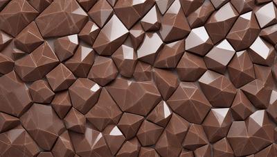 The primary subject of the image is a close-up of a brown, textured wall with a pattern of small, irregularly shaped brown diamonds. The setting is a wall, and the visual style appears to be a close-up of a textured surface. The colors and mood of the image are predominantly brown, giving it a warm and earthy atmosphere.