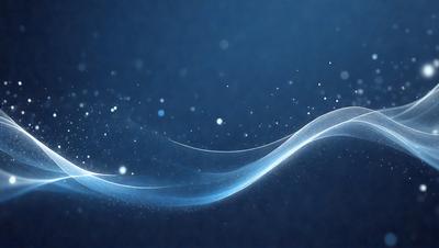 The primary subject of the image is a blue wave, which appears to be a digital art or illustration. The setting is a dark blue background, creating a contrasting and dramatic effect. The visual style is modern and captivating, with the blue wave as the main focus. The colors and mood of the image are predominantly dark and moody, with the blue wave being the only bright and vibrant element.