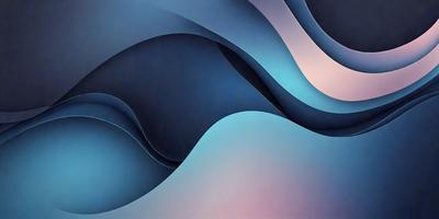 The primary subject of the image is a blue and white wave pattern. The setting is a blue and white ocean, with a blue sky in the background. The visual style is a digital art or illustration, creating a vibrant and dynamic scene. The dominant colors are blue and white, giving the image a calming and serene atmosphere.
