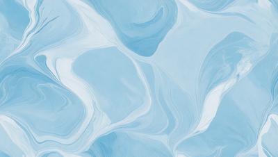 The primary subject of the image is a blue and white swirling pattern, which appears to be a digital art or illustration. The setting is a blue background, and the visual style is a combination of digital art and illustration. The dominant colors are blue and white, creating a calm and soothing atmosphere.