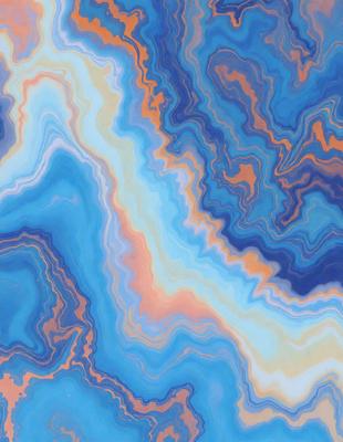 The primary subject of the image is a blue and orange abstract art piece, featuring a mix of blue and orange colors. The setting is a blue and orange patterned surface, which serves as the background. The visual style of the image is a combination of digital art and illustration, creating a unique and eye-catching design. The colors and mood of the image are vibrant and energetic, with the blue and orange hues evoking a sense of excitement and dynamism.