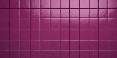 The primary subject of the image is a purple tile wall. The setting is a room with a purple tile wall, which is the main object of the image. The visual style is a close-up of the purple tile wall, showcasing its texture and color. The colors and mood of the image are predominantly purple, creating a calm and soothing atmosphere.