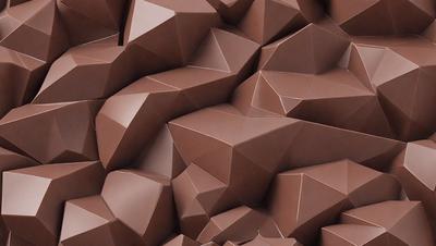 The primary subject of the image is a large, intricate, and textured design made of brown paper. The setting is a close-up view of the paper design, showcasing its details and complexity. The visual style is a combination of digital art and illustration, as the paper design appears to be a 3D model or a patterned surface. The colors and mood of the image are predominantly brown, giving it a warm and earthy atmosphere.