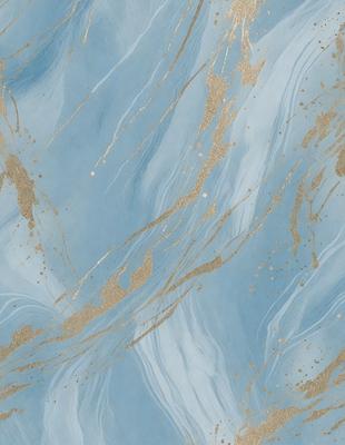 The primary subject of the image is a blue and gold patterned wallpaper. The setting is a room with a blue and gold wallpapered wall. The visual style is a patterned wallpaper, which gives the room a unique and elegant appearance. The dominant colors are blue and gold, creating a warm and inviting atmosphere.