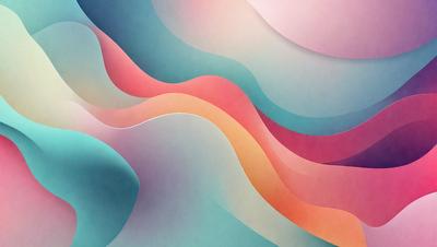 The primary subject of the image is a colorful, abstract design featuring a mix of pink, blue, and orange hues. The setting is a white background, which provides a clean and minimalist appearance. The visual style is a combination of digital art and illustration, creating a unique and eye-catching pattern. The colors and mood of the image are vibrant and lively, evoking a sense of energy and creativity.