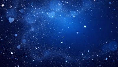 The primary subject of the image is the night sky filled with stars. The setting is a dark, star-filled sky, and the visual style is a digital art or illustration. The colors and mood of the image are predominantly dark and serene, with the stars providing a sense of depth and beauty.
