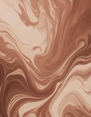 The primary subject of the image is a close-up of a brown and white patterned surface, which appears to be a textured wall or a piece of art. The setting is indoors, with the surface being the main focus of the image. The visual style is a combination of photo and digital art, creating a unique and intriguing appearance. The dominant colors are brown and white, with the brown tones creating a warm and earthy atmosphere.