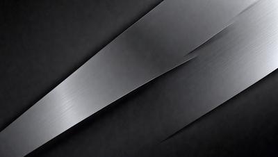 The primary subject of the image is a large, sharp knife. The knife is prominently displayed, with its blade facing the viewer. The setting is a black background, which provides a stark contrast to the knife. The visual style of the image is a close-up of the knife, emphasizing its details and sharpness. The colors in the image are predominantly black, giving the image a dark and intense mood.