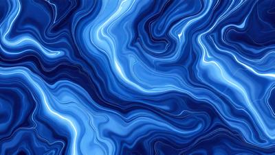 The primary subject of the image is a blue and white swirling pattern, which appears to be a digital art or illustration. The setting is a blue background, and the visual style is a combination of digital art and illustration. The dominant colors are blue and white, creating a calm and soothing atmosphere.