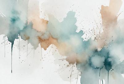 The primary subject of the image is a painting or drawing of a colorful, abstract design. The setting is a white background, which provides a clean and uncluttered appearance. The visual style is a combination of digital art and illustration, creating a unique and artistic representation. The colors and mood of the image are vibrant and lively, with a focus on the various shades and hues that make up the abstract design.