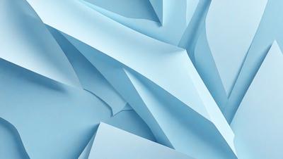 The primary subject of the image is a blue paper, which is the main object, scene, or focus of the image. The setting is a blue background, and the visual style is a photo. The dominant colors are blue and white, creating a calm and serene atmosphere.