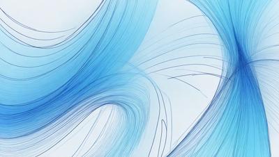 The primary subject of the image is a blue and white swirl pattern. The setting is a white background, which provides a clean and minimalist appearance. The visual style is a digital art or illustration, as the swirl pattern is created using a computer or digital tool. The dominant colors are blue and white, giving the image a calming and soothing atmosphere.