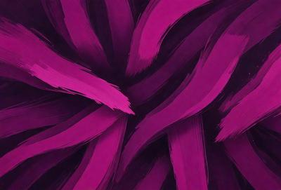 The primary subject of the image is a purple painting with a swirling pattern. The setting is a canvas, and the visual style is a painting. The dominant colors are purple and pink, creating a warm and vibrant atmosphere.