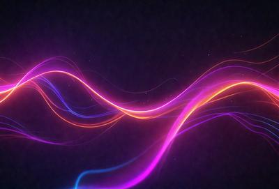 The primary subject of the image is a colorful, swirling pattern that resembles a flowing river. The setting is a dark background, which contrasts with the vibrant colors of the swirling pattern. The visual style appears to be a digital art or illustration, as the colors and patterns are intricately detailed. The overall atmosphere is lively and dynamic, with the swirling pattern capturing the viewer's attention.