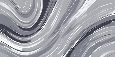 The primary subject of the image is a large, swirling wave. The setting is a gray and white background, which adds to the overall mood of the scene. The visual style of the image is a combination of photo and digital art, creating a dynamic and captivating representation of the ocean. The dominant colors in the image are gray and white, which contribute to the calm and serene atmosphere of the scene.