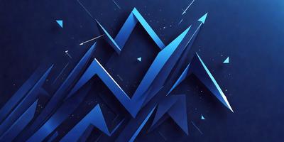 The primary subject of the image is a blue and white geometric pattern. The setting is a dark blue background, which contrasts with the bright blue and white pattern. The visual style is a digital art or illustration, as the pattern is intricate and detailed. The colors and mood of the image are predominantly blue and white, creating a sense of calmness and sophistication.
