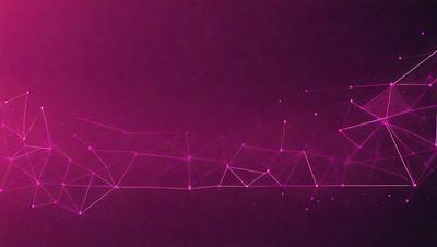 The primary subject of the image is a purple background with a pattern of pink and white lines. The setting appears to be a dark, possibly futuristic environment. The visual style of the image is a combination of digital art and illustration, creating a unique and intriguing pattern. The colors and mood of the image are predominantly purple and pink, with a slightly darker atmosphere.