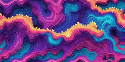 The primary subject of the image is a colorful, abstract artwork featuring a purple and blue color scheme. The setting is a vibrant, artistic background that complements the artwork. The visual style is a combination of digital art and illustration, creating a unique and eye-catching piece. The colors and mood of the image are lively and energetic, with the purple and blue hues evoking a sense of creativity and imagination.