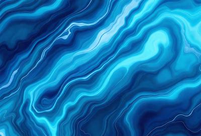 The primary subject of the image is a blue and white ocean wave. The setting is the ocean, with the wave being the main focus of the image. The visual style is a photo of the ocean, capturing the beauty of the blue and white wave. The colors and mood of the image are predominantly blue and white, creating a serene and calming atmosphere.