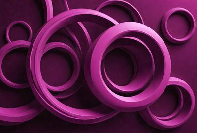 The primary subject of the image is a large purple circle. The setting is a purple background, which creates a visually striking contrast with the purple circle. The visual style is a close-up of the purple circle, emphasizing its unique color and texture. The colors and mood of the image are predominantly purple, giving it a bold and vibrant appearance.