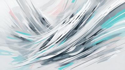 The primary subject of the image is a large, swirling mass of white and blue colors. The setting appears to be a white background, which contrasts with the vibrant colors of the swirl. The visual style of the image is a combination of digital art and illustration, creating a dynamic and artistic representation of the swirl. The dominant colors are white and blue, giving the image a clean and calming atmosphere.