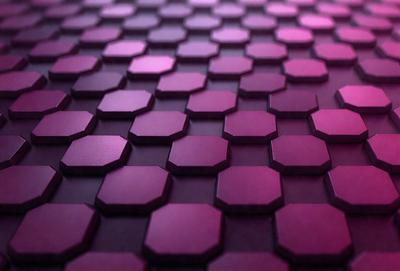 The primary subject of the image is a purple patterned surface, which appears to be a carpet or a similar textured material. The setting is indoors, with the surface covering a large area. The visual style of the image is a close-up of the purple pattern, showcasing the intricate design and texture of the material. The colors and mood of the image are predominantly purple, creating a calm and soothing atmosphere.