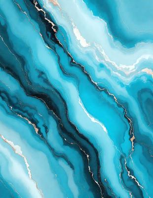 The primary subject of the image is a blue and white marble-like pattern. The setting is a blue and white marble-like surface, which could be a wall or a countertop. The visual style is a close-up of the marble-like pattern, showcasing its intricate details. The colors and mood of the image are predominantly blue and white, creating a clean and elegant atmosphere.