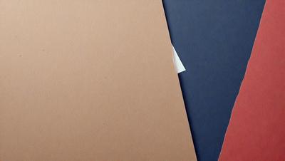 The primary subject of the image is a brown folder, which is placed on a table. The setting is an indoor environment, with a blue folder and a white envelope nearby. The visual style appears to be a photo, capturing the details of the folders and their placement on the table. The colors and mood of the image are predominantly brown and blue, creating a sense of organization and calmness.