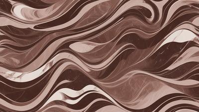 The image features a brown and white marbled pattern, which gives it a unique and elegant appearance. The primary subject is the marbled pattern, which is the main focus of the image. The setting is a wall, and the visual style is a close-up of the marbled pattern. The colors and mood of the image are predominantly brown and white, creating a sense of sophistication and timelessness.