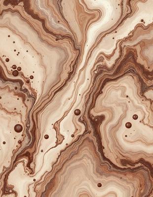 The primary subject of the image is a close-up of a wooden surface with a pattern of brown and white. The setting is a rocky surface, possibly a piece of wood or a stone, with a variety of bumps and textures. The visual style appears to be a close-up of the wooden surface, showcasing its unique pattern and texture. The colors and mood of the image are predominantly brown and white, giving it a natural and earthy feel.